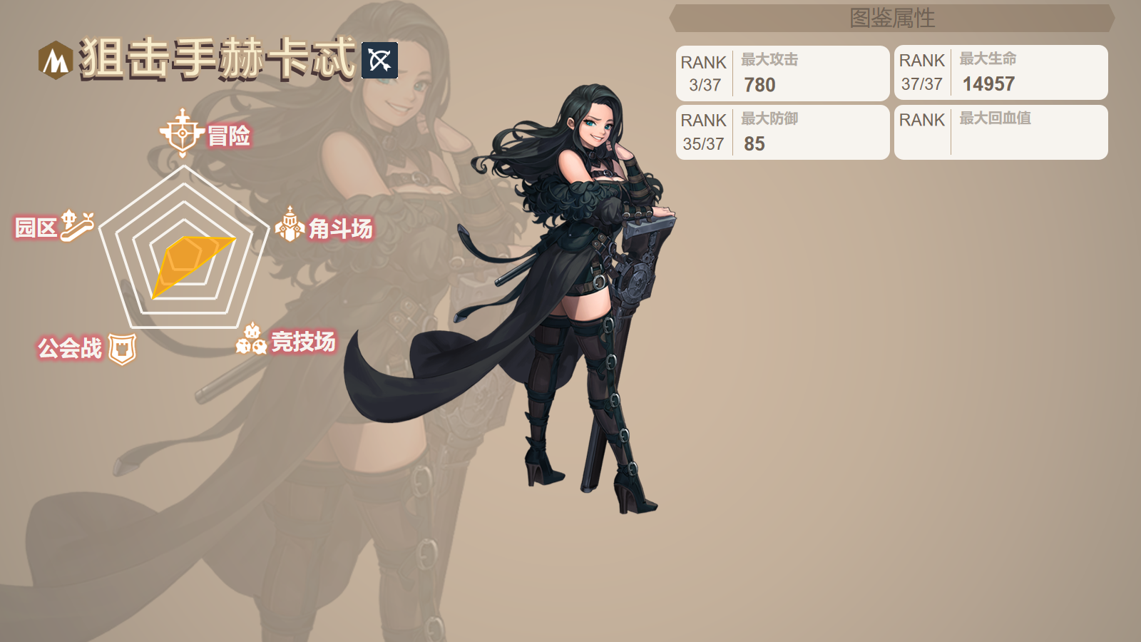  坎公骑冠剑土狙赫卡忒强度测评一览